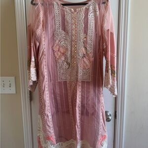 Pastel pink Pakistani desi dress by Crimson